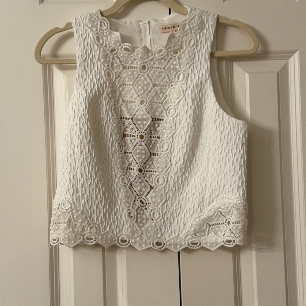 Rebecca Taylor cream shell